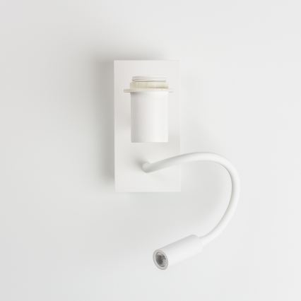 Brilagi - Applique murale LED flexible NUBILA 1xE27/25W/230V + LED/3W blanc/orange