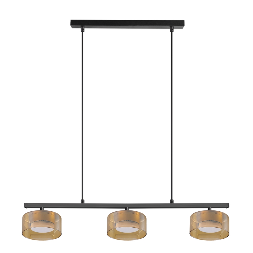 Brilagi - LED AURA LUX hanglamp aan kabel 3xGX53/30W/230V zwart/goud