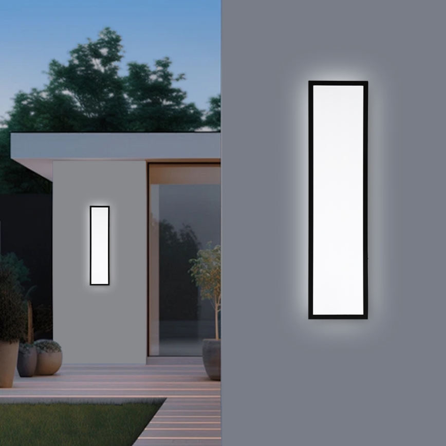Brilagi- LED Badkamer plafondlamp FRAME LED/40W/230V 120x30 cm IP44 zwart