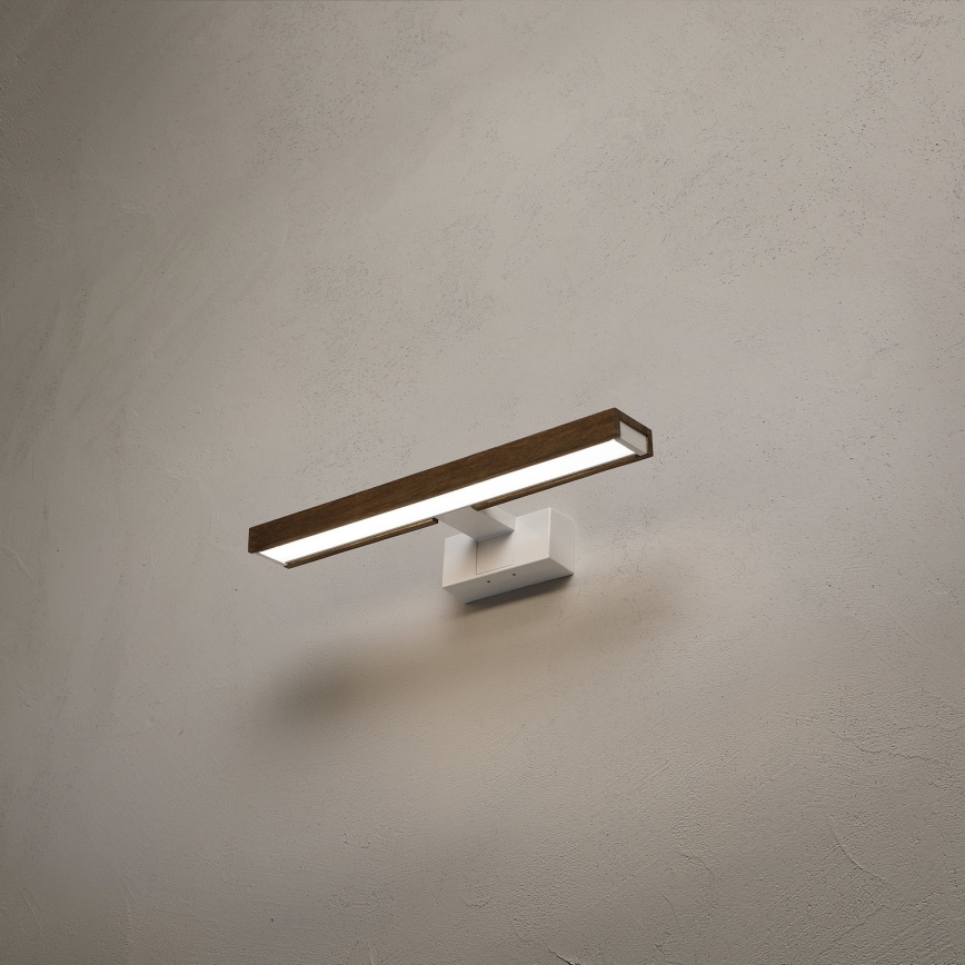 Brilagi - LED-spiegelverlichting voor de badkamer 3-in-1 WOODY MIRROR LED/8W/230V 40 cm IP44 wit/eiken