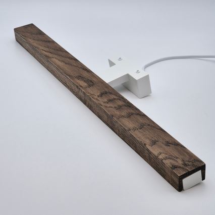 Brilagi - LED Badkamer spiegelverlichting WOODY MIRROR LED/12W/230V 60 cm IP44 eiken walnoot/wit