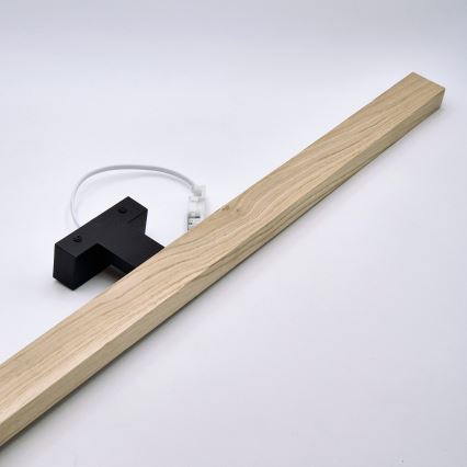 Brilagi - LED Badkamer spiegelverlichting WOODY MIRROR LED/15W/230V 90 cm IP44 eiken/zwart