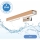 Brilagi - LED Badkamer spiegelverlichting WOODY MIRROR LED/8W/230V 40 cm IP44 eiken/glanzend chroom