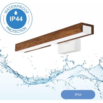 Brilagi - LED Badkamer spiegelverlichting WOODY MIRROR LED/8W/230V 40 cm IP44 eiken kers/wit