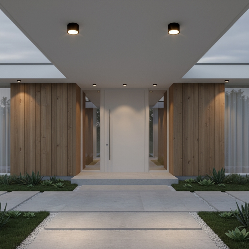 Brilagi - LED Badkamer-spot SMOOTH 1xGX53/15W/230V zwart IP65