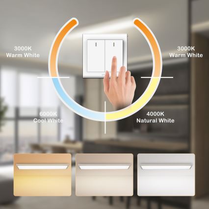 Brilagi - FRAME LED plafondlamp voor badkamer 50W/230V 3000/4000/6000K 120x30 cm IP44 zilverkleurig