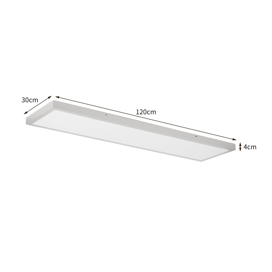 Brilagi - FRAME LED plafondlamp voor badkamer 50W/230V 3000/4000/6000K 120x30 cm IP44 zilverkleurig