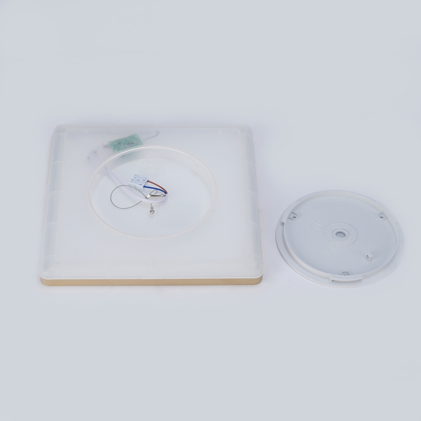 Brilagi - LED Badkamerplafondlamp ULTRA SLIM LED/18W/230V 30x30 cm goudkleurig IP54