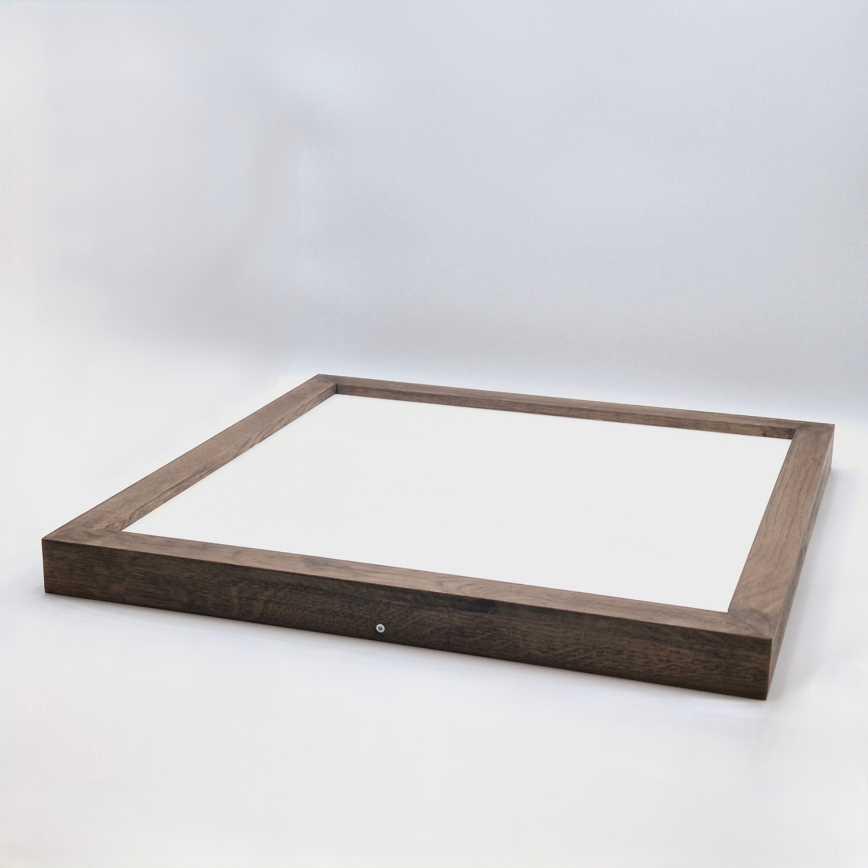 Brilagi - LED plafondlamp voor badkamer WOODY FRAME LED/40W/230V 60x60 cm IP44 eiken/walnoot