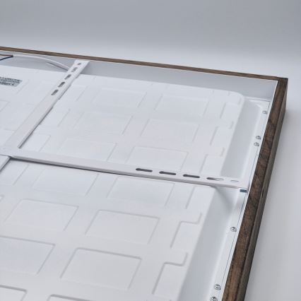 Brilagi - LED plafondlamp voor badkamer WOODY FRAME LED/40W/230V 60x60 cm IP44 eiken/walnoot