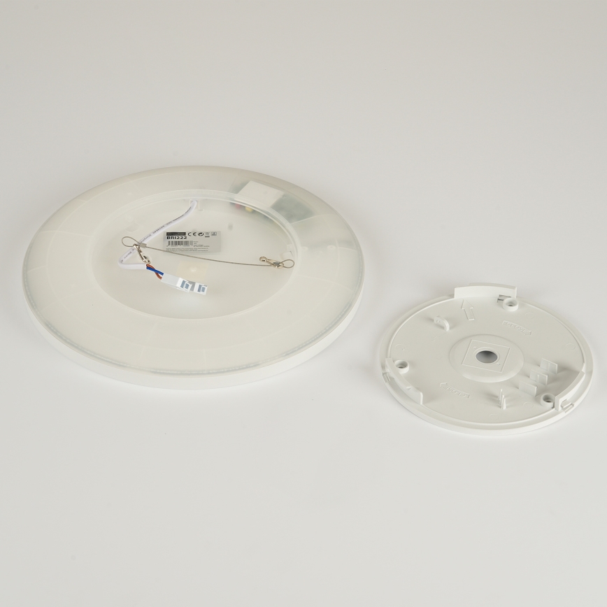 Brilagi - LED Badkamer plafondlamp ULTRA SLIM LED/12W/230V diameter 22,5 cm wit IP54