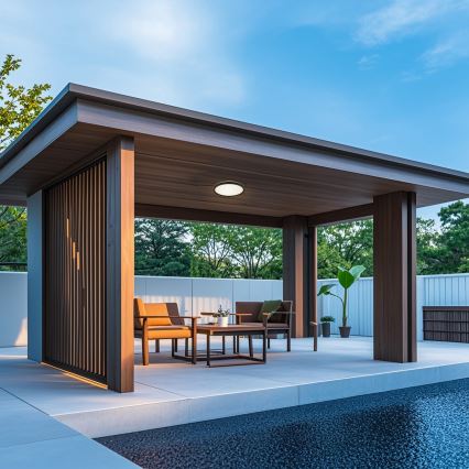 Brilagi - LED Badkamer plafondlamp ULTRA SLIM LED/18W/230V diameter 30 cm zwart IP54