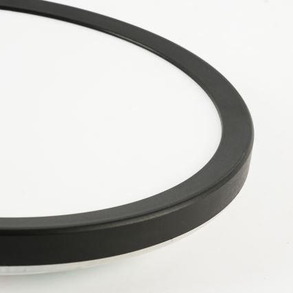 Brilagi - LED Badkamer plafondlamp ULTRA SLIM LED/18W/230V diameter 30 cm zwart IP54