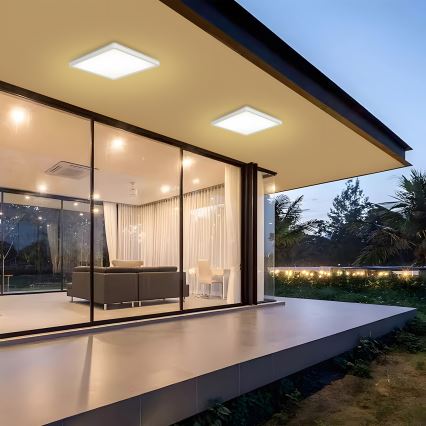 Brilagi - LED Badkamer plafondlamp ULTRA SLIM LED/24W/230V 42x42 cm wit IP54