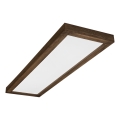Brilagi - LED badkamerplafondlamp WOODY FRAME LED/40W/230V 120x30 cm IP44 eiken walnoot