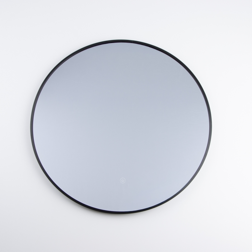 Brilagi - LED-badkamerspiegel NOVARA LED/19W/230V Ø 60 cm zwart IP44 CRI 90 dimbaar + CCT