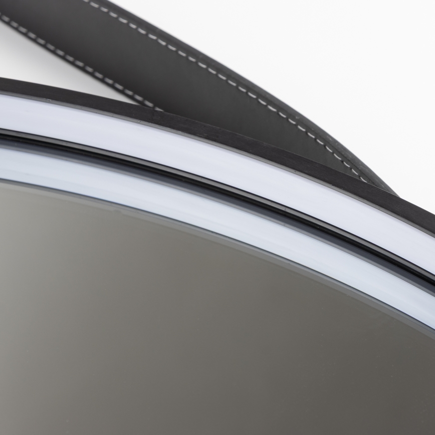 Brilagi - LED badkamerspiegel PALANZO LED/19W/230V Ø 60 cm zwart IP44 CRI 90 dimbaar + CCT