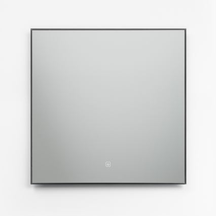 Brilagi - LED badkamerspiegel SUELLO LED/24W/230V 60x60 cm zwart IP44 CRI 90 dimbaar + CCT