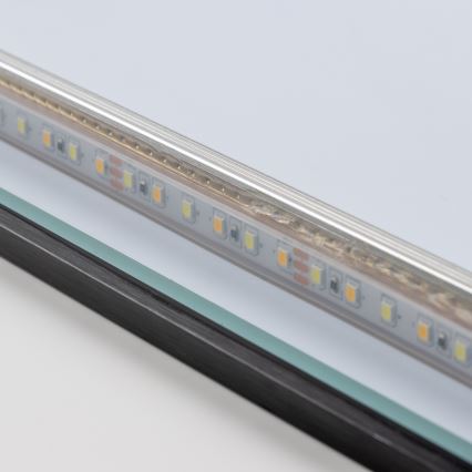 Brilagi - LED badkamerspiegel SUELLO LED/28W/230V 60x80 cm zwart IP44 CRI 90 dimbaar + CCT