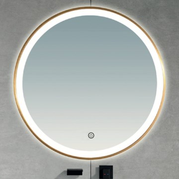 Brilagi - LED-badkamerspiegel TORINO LED/19W/230V Ø 60 cm zilver IP44 CRI 90 dimbaar + CCT