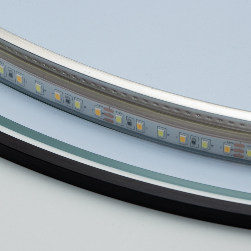 Brilagi - LED-badkamerspiegel VENA BLACK LED/19W/230V Ø 60 cm IP44 CRI 90 dimbaar + CCT