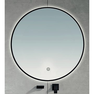 Brilagi - LED-badkamerspiegel VENA BLACK LED/26W/230V Ø 80 cm IP44 CRI 90 dimbaar + CCT