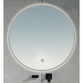 BRILAGI - LED badkamerspiegel VENA SILVER LED/26W/230V Ø 80 cm IP44 CRI 90 dimbaar + CCT