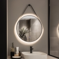 Brilagi - LED-badkamerspiegel VERESE LED/19W/230V Ø 60 cm zwart IP44 CRI 90 dimbaar + CCT