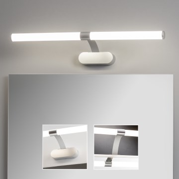 Brilagi - LED-badkamerspiegelverlichting 2-in-1 TUBEO LED/8W/230V 60 cm IP44 zilver