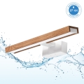 Brilagi - LED badkamerspiegelverlichting 3-in-1 WOODY MIRROR LED/8W/230V 40 cm IP44 wit/eik kers