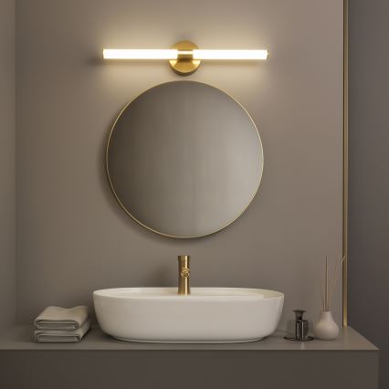 Brilagi - LED-badkamerspiegelverlichting LARA LED/10W/230V 60 cm IP44 goud