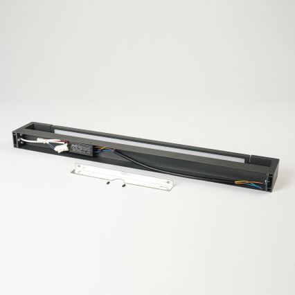 Brilagi - LED-spiegelverlichting voor de badkamer AQUA LINE LED/18W/230V 60 cm IP44 antraciet CRI 90