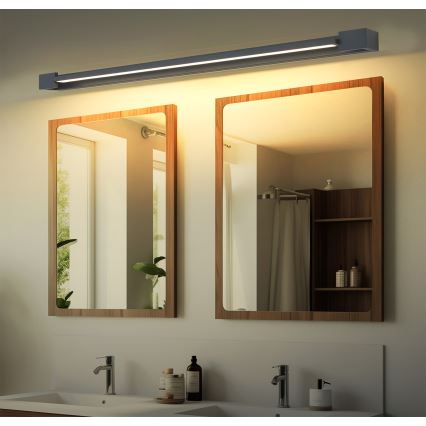 Brilagi - LED-spiegelverlichting voor de badkamer AQUA LINE LED/36W/230V 120 cm IP44 antraciet CRI 90