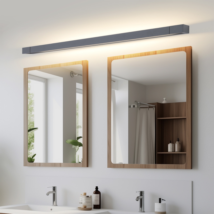 Brilagi - LED-spiegelverlichting voor de badkamer AQUA LINE LED/36W/230V 120 cm IP44 antraciet CRI 90