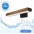 Brilagi - LED Badkamerverlichting voor spiegel WOODY MIRROR LED/8W/230V 40 cm IP44 eiken walnoot/zwart