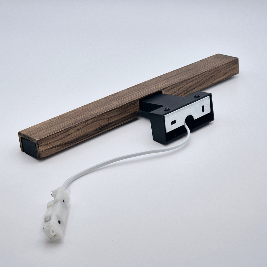 Brilagi - LED Badkamerverlichting voor spiegel WOODY MIRROR LED/8W/230V 40 cm IP44 eiken walnoot/zwart