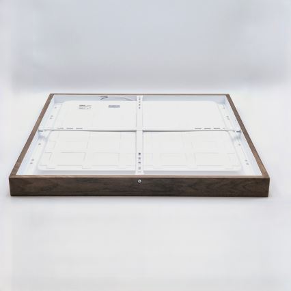 Brilagi - LED Plafondlamp WOODY FRAME LED/50W/230V 60x60 cm IP44 notenhout