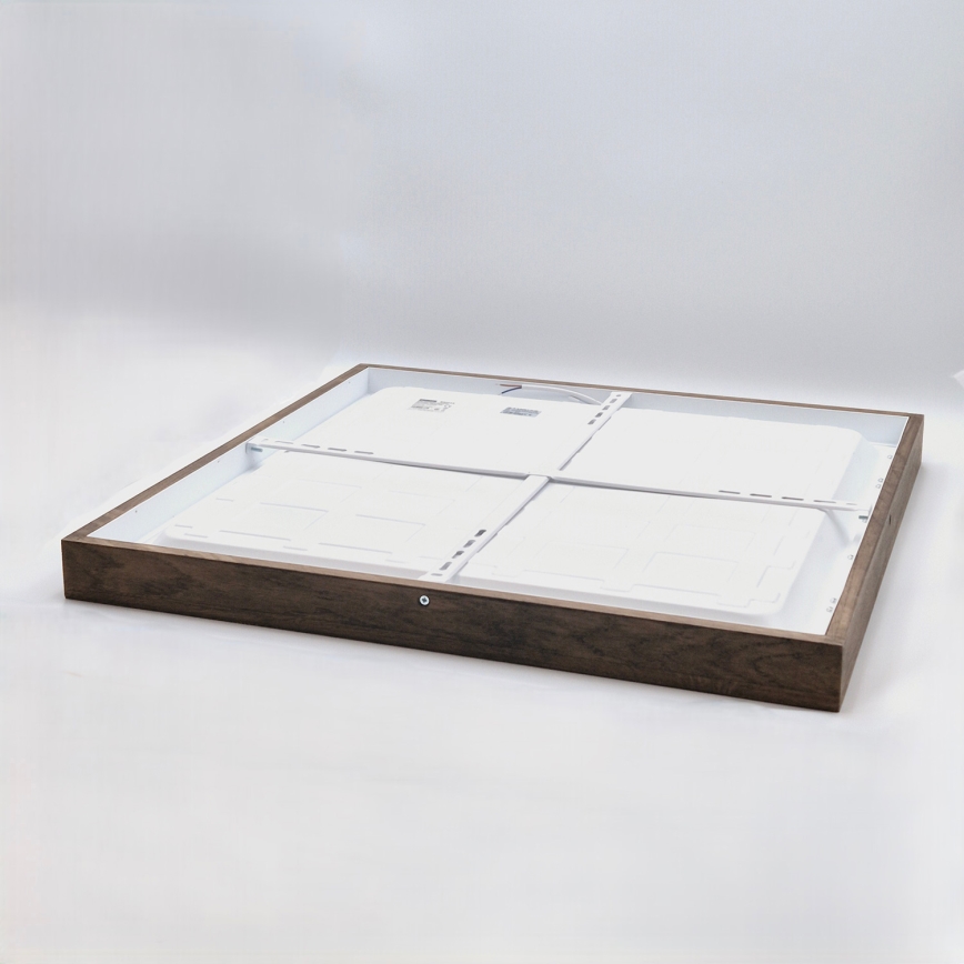 Brilagi - LED Plafondlamp WOODY FRAME LED/50W/230V 60x60 cm IP44 notenhout