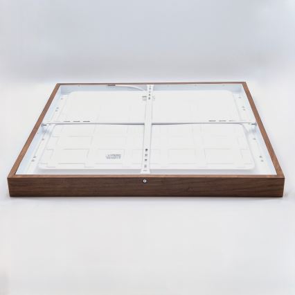 Brilagi - LED Plafondlamp voor de badkamer WOODY FRAME LED/50W/230V 60x60 cm IP44 eiken kers