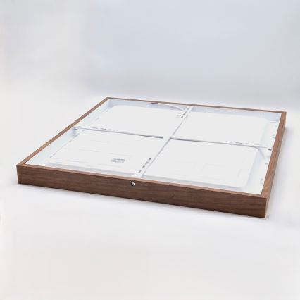 Brilagi - LED Plafondlamp voor de badkamer WOODY FRAME LED/50W/230V 60x60 cm IP44 eiken kers