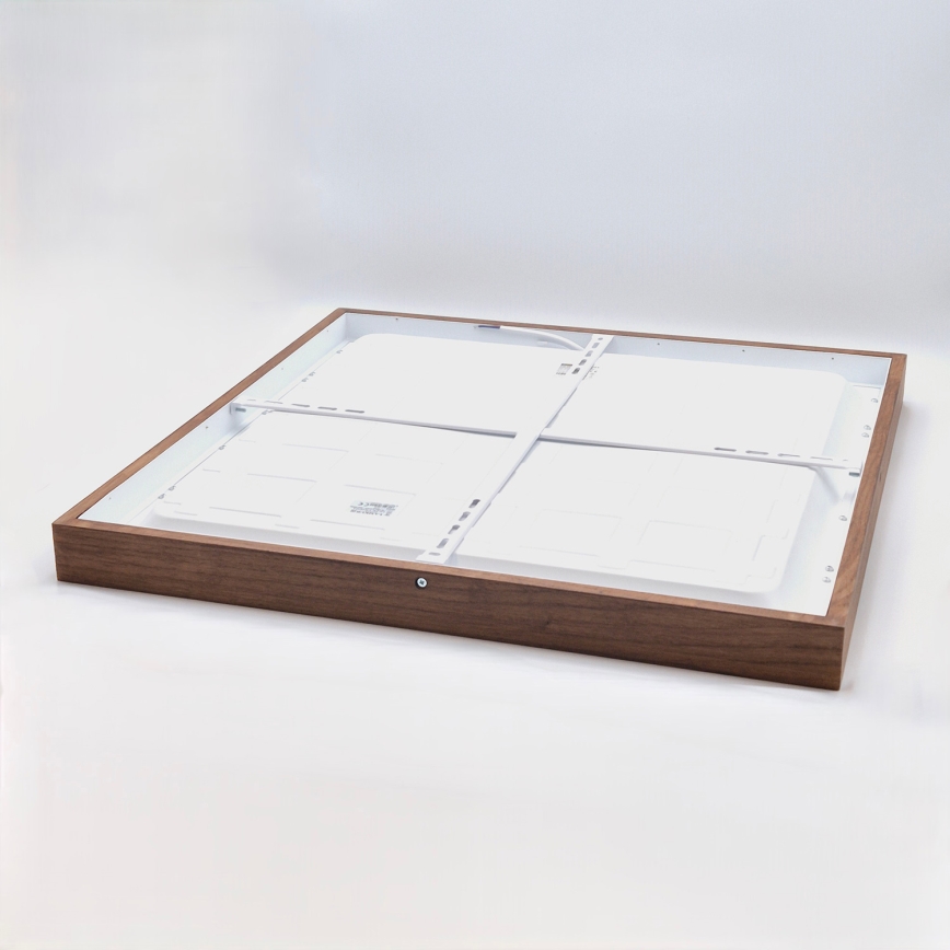 Brilagi - LED Plafondlamp voor de badkamer WOODY FRAME LED/50W/230V 60x60 cm IP44 eiken kers