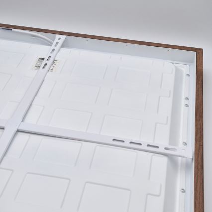 Brilagi - LED Plafondlamp voor de badkamer WOODY FRAME LED/50W/230V 60x60 cm IP44 eiken kers
