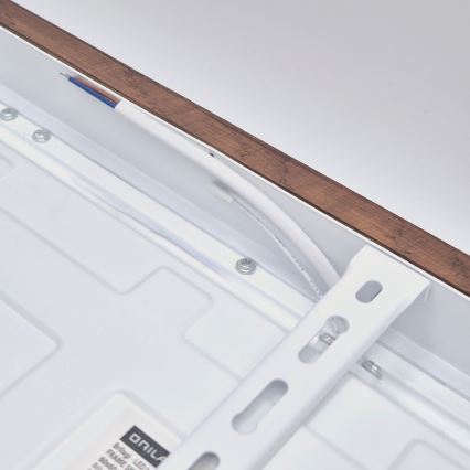 Brilagi - LED Plafondlamp voor de badkamer WOODY FRAME LED/50W/230V 60x60 cm IP44 eiken kers