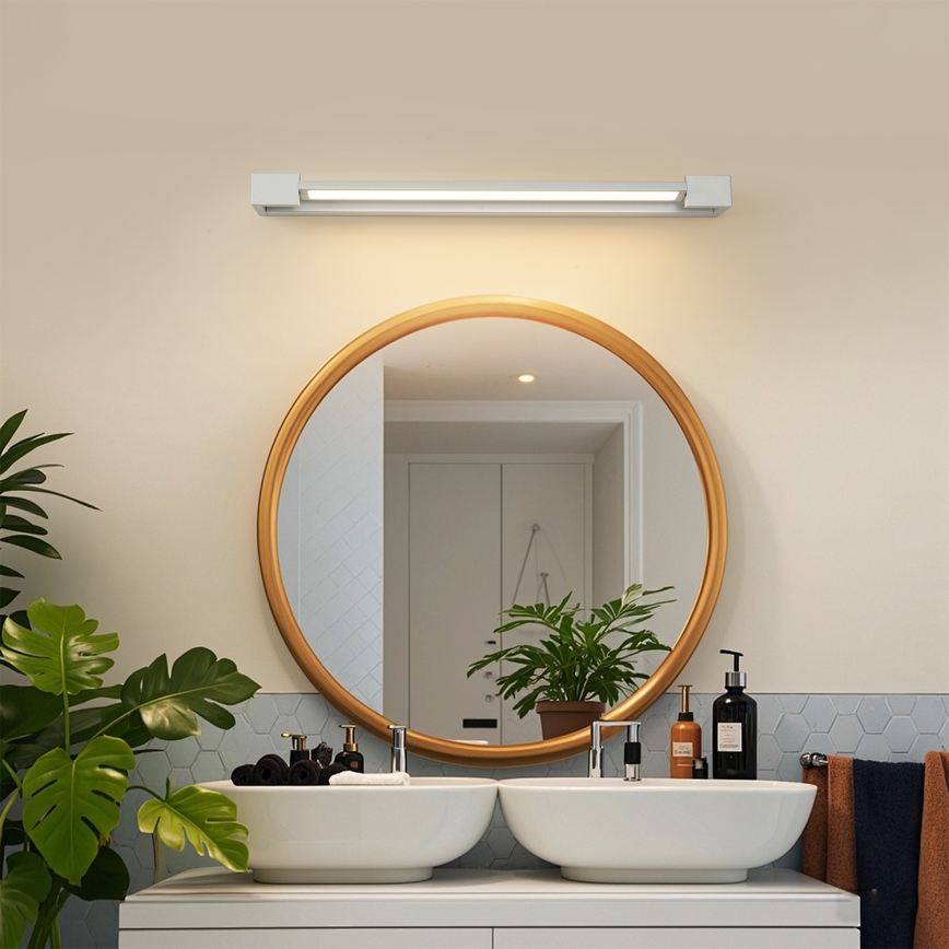 Brilagi - LED-badkamerspiegelverlichting AQUA LINE LED/18W/230V 60 cm IP44 mat chroom CRI 90