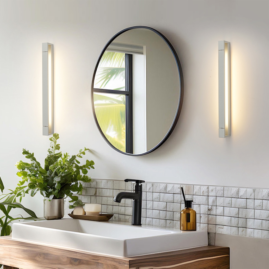 Brilagi - LED-badkamerspiegelverlichting AQUA LINE LED/18W/230V 60 cm IP44 mat chroom CRI 90