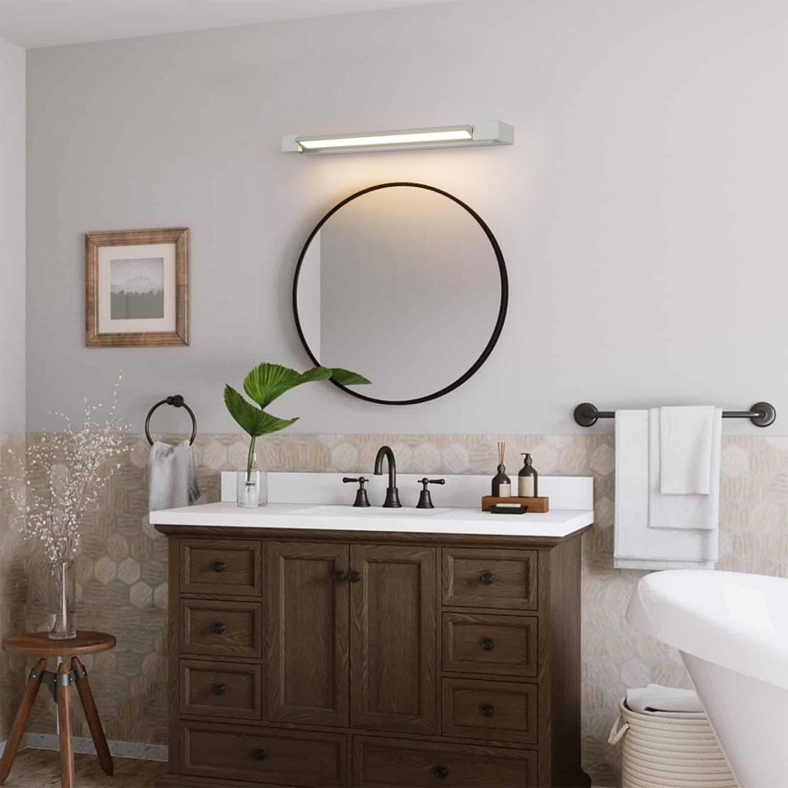 Brilagi - LED-badkamerspiegelverlichting AQUA LINE LED/18W/230V 60 cm IP44 mat chroom CRI 90