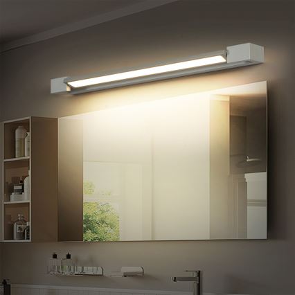 Brilagi - LED-badkamerspiegelverlichting AQUA LINE LED/18W/230V 60 cm IP44 mat chroom CRI 90