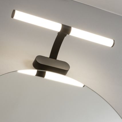 Brilagi - 2-in-1 LED-badkamerspiegelverlichting TUBEO LED/6W/230V 40 cm IP44 zwart