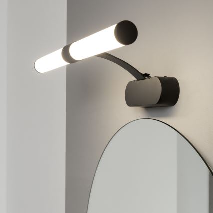 Brilagi - 2-in-1 LED-badkamerspiegelverlichting TUBEO LED/6W/230V 40 cm IP44 zwart