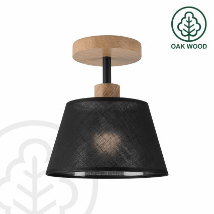 Brilagi - LED  Bevestigde hanglamp ANTHONY 1xE14/60W/230V eiken/zwart
